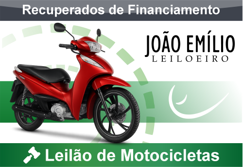 <center><big><b>LEILÃO de MOTOCICLETAS</b></center> <center></big>Recuperados de Financiamento<br>Bradesco </center>