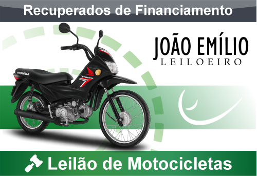 <center><big><b>LEILÃO de MOTOCICLETAS</b></center> <center></big>Recuperados de Financiamento<br>Bradesco </center>